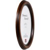 Effect Bilderrahmen Oval Profil HB 24x30 cm nußbraun