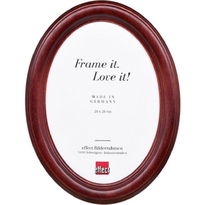Effect fotorámik oválny Profil HB 30x40 cm mahagón