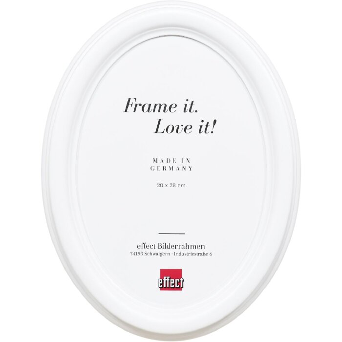 Clayre & Eef Fotorámik oválny biely 40x50 cm