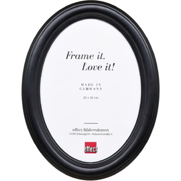 Clayre & Eef Fotorámik Oválny Čierny 50x60 cm