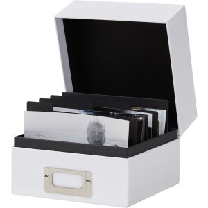 HNFD fotobox Sawala 10x15 cm kraftový papierový obal 4 priehradky držiak na štítky
