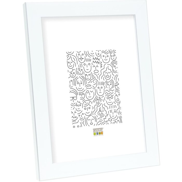 Plastový rám Deknudt S41VK1 biely so strieborným okrajom 21x29,7 cm DIN A4