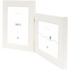 Deknudt dvojitý plastový rám S41VF1 biely 2 fotografie 15x20 cm
