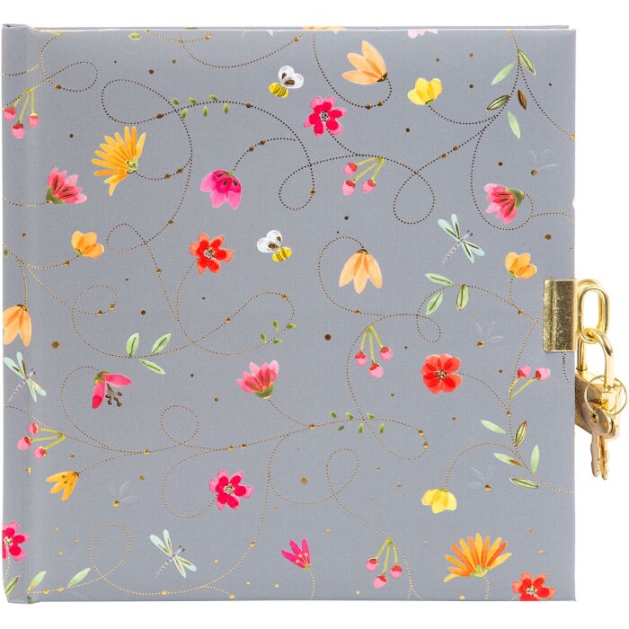 Goldbuch diár Letný deň sivý 16,5x16,5 cm 96 bielych strán