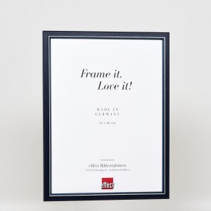 Efektný drevený obrazový rám profil 26 modrý 18x27 cm antireflexné sklo