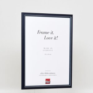 Efektný drevený obrazový rám profil 26 modrý 25x60 cm antireflexné sklo
