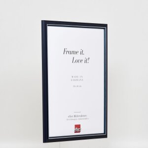 Efektný drevený obrazový rám profil 26 modrý 25x60 cm antireflexné sklo