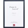 Efektný drevený obrazový rám profil 26 modrý 25x60 cm antireflexné sklo
