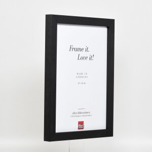 Efektný drevený obrazový rám profil 52 čierny 25x60 cm antireflexné sklo