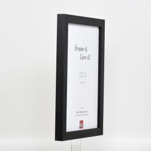 Efektný drevený obrazový rám profil 52 čierny 25x60 cm antireflexné sklo