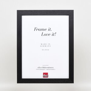 Efektný drevený obrazový rám profil 52 čierny 14,8x21 cm múzejné sklo