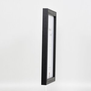 Efektný drevený obrazový rám profil 52 čierny 14,8x21 cm múzejné sklo
