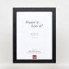 Efektný drevený obrazový rám profil 52 čierny 14,8x21 cm múzejné sklo
