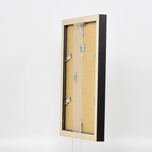 Efekt drevený rám obrazu profil 52 čierny 61x91,5 cm múzejné sklo
