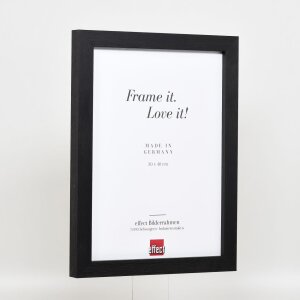 Efekt drevený rám obrazu profil 52 čierny 61x91,5 cm múzejné sklo