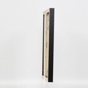Efekt drevený rám obrazu profil 52 čierny 61x91,5 cm múzejné sklo