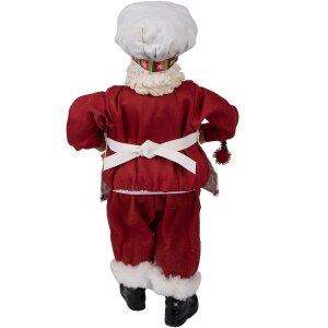Clayre & Eef 65216 Dekorácia Father Christmas 16x8x28 cm červená