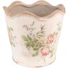 Clayre & Eef 6CE1537L Dekorácia kvetináč Ø 18x17 cm Ružová - béžová