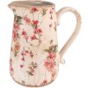 Clayre & Eef 6CE1550L Dekorácia Džbán 20x14x23 cm Ružová - béžová