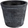 Clayre & Eef 6CE1579S Dekorácia Kvetináč Ø 8x7 cm Sivá