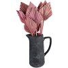 Clayre & Eef 6CE1582M Dekoračný džbán 15x10x19 cm sivý