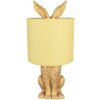 Clayre & Eef 6LMC0013GOY Stolná lampa Rabbit Gold Ø20x43cm E27 do 60W