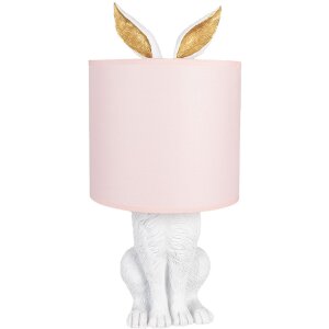 Clayre & Eef 6LMC0013WP Stolná lampa Rabbit...