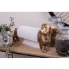 Clayre & Eef 6PR3637 Držiak na kuchynské rolky Dog Gold Black 46x15x21 cm