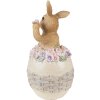 Clayre & Eef 6PR3832 Dekorácia králik 6x6x13 cm béžová - hnedá
