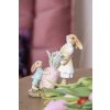 Clayre & Eef 6PR3844 Dekorácia Králik 12x6x13 cm Hnedá - žltá