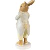Clayre & Eef 6PR3849 Dekorácia králik 5x8x16 cm zelená - žltá