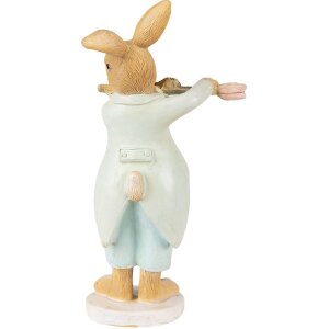 Clayre & Eef 6PR3852 Dekorácia králik 8x5x16 cm zelená - hnedá