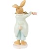 Clayre & Eef 6PR3852 Dekorácia králik 8x5x16 cm zelená - hnedá