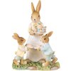 Clayre & Eef 6PR3854 Dekorácia králik 12x8x15 cm žltá - hnedá