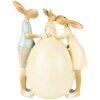 Clayre & Eef 6PR3856 Dekorácia Králik 13x9x17 cm Zelená - žltá