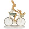 Clayre & Eef 6PR3869 Dekorácia Králik 18x7x22 cm biela - béžová