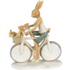 Clayre & Eef 6PR3869 Dekorácia Králik 18x7x22 cm biela - béžová