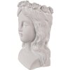 Clayre & Eef 6TE0486 Hlava kvetináča 20x17x30 cm sivá