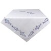 Obrus Clayre & Eef SSF05 150x250 cm biely - modrý obdĺžnik