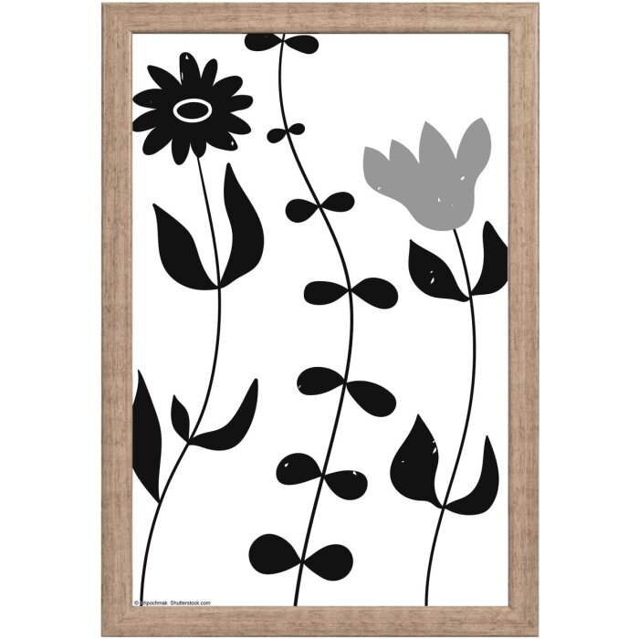 Drevený rám Walther Liv Monstera 20x30 cm sivý