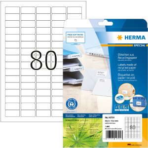 HERMA 10701 Etikety recyklovaný papier A4...