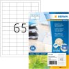 HERMA 10725 Recyklované papierové etikety A4 38,1x21,2 mm biele permanentné lepidlo