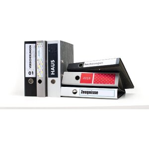 HERMA 10739 Štítky na zakladače A4 192x38mm biele permanentné pre úzke zakladače