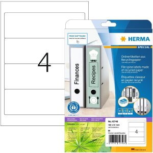 HERMA 10746 Štítky na zakladače A4 192x61mm...