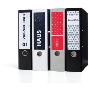 HERMA 10746 Štítky na zakladače A4 192x61mm biely permanentný recyklovaný papier