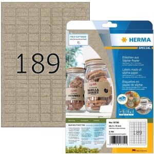 HERMA 10750 Silphie papierové etikety A4 25,4x10...