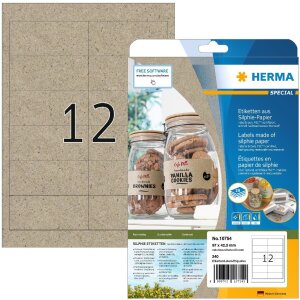 HERMA 10754 Etikety Silphie papier prírodná...