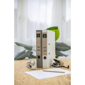 HERMA 10760 Štítky na zakladače 192 x 61 mm, prírodná hnedá farba, permanentné lepidlo 80 ks.