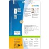 HERMA 10790 PREMIUM srdiečkové etikety A4, Ø 35 mm, biele, permanentné lepidlo