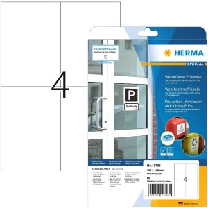 HERMA 10796 Štítky A4 105 x 148 mm biele...